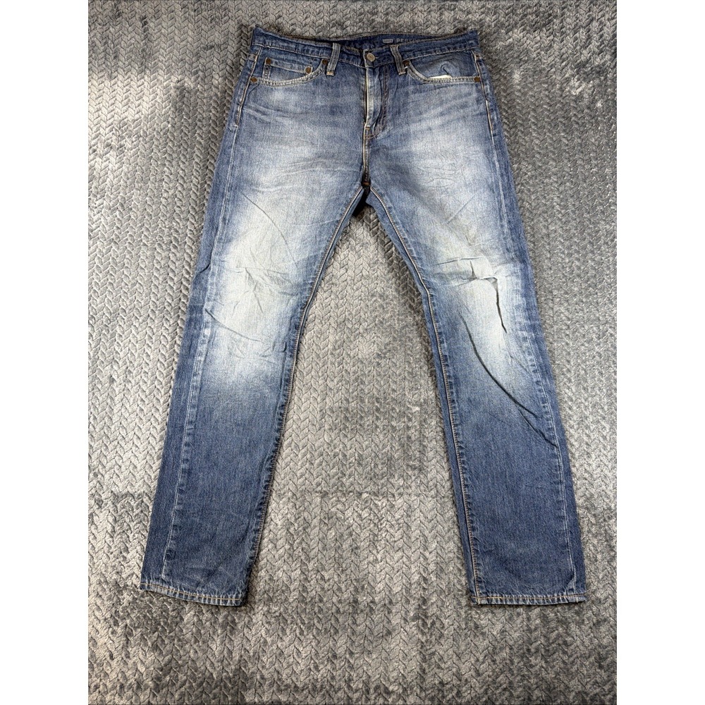 Levi Strauss Co 510 Mens Jeans Blue Slim Fit Stretch Denim 31x30‎ Distressed